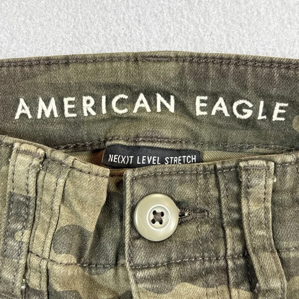 American Eagle AE Hi-Rise Camo Crop Jegging Sz 4‎ Women Next Level Stretch Cargo